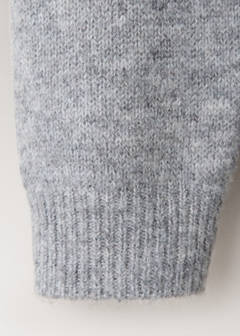 V-neck knitted cardigan — Grey 8