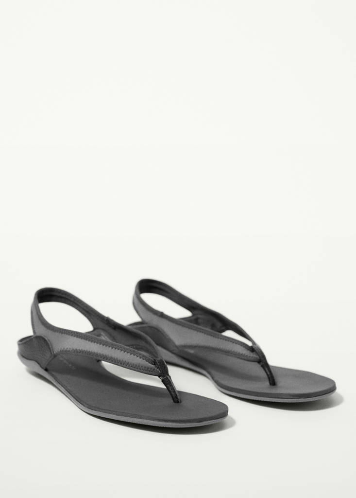 Neoprene strap sandal — Grey