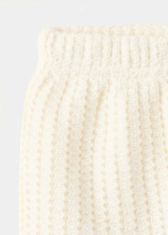 Crochet shorts with embroidered detail — Ecru 4
