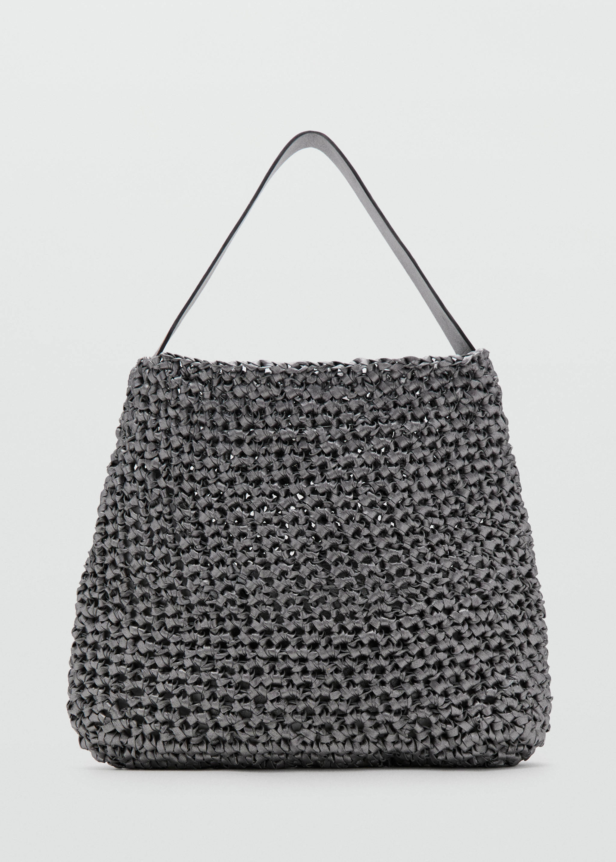Braided leather shopper bag - Artikel zonder model