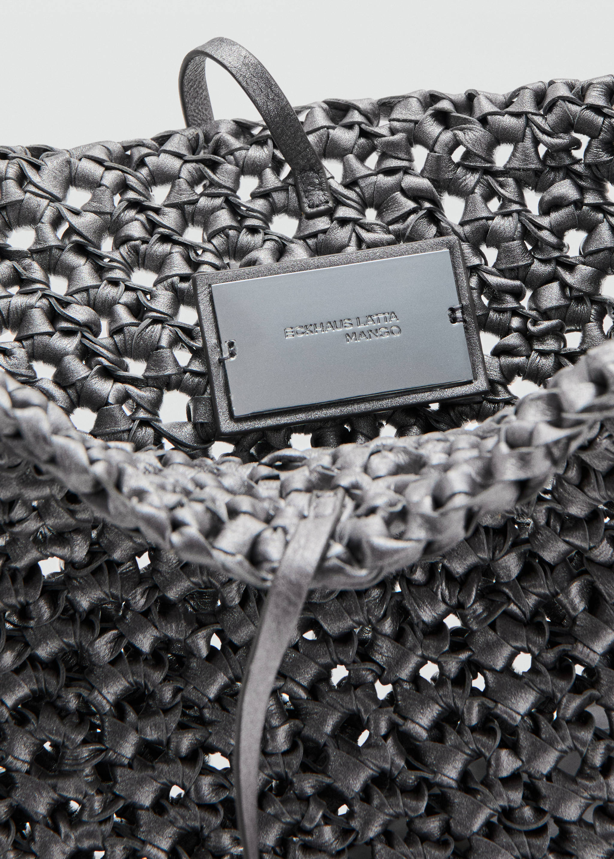 Braided leather shopper bag - Detail van het artikel 1