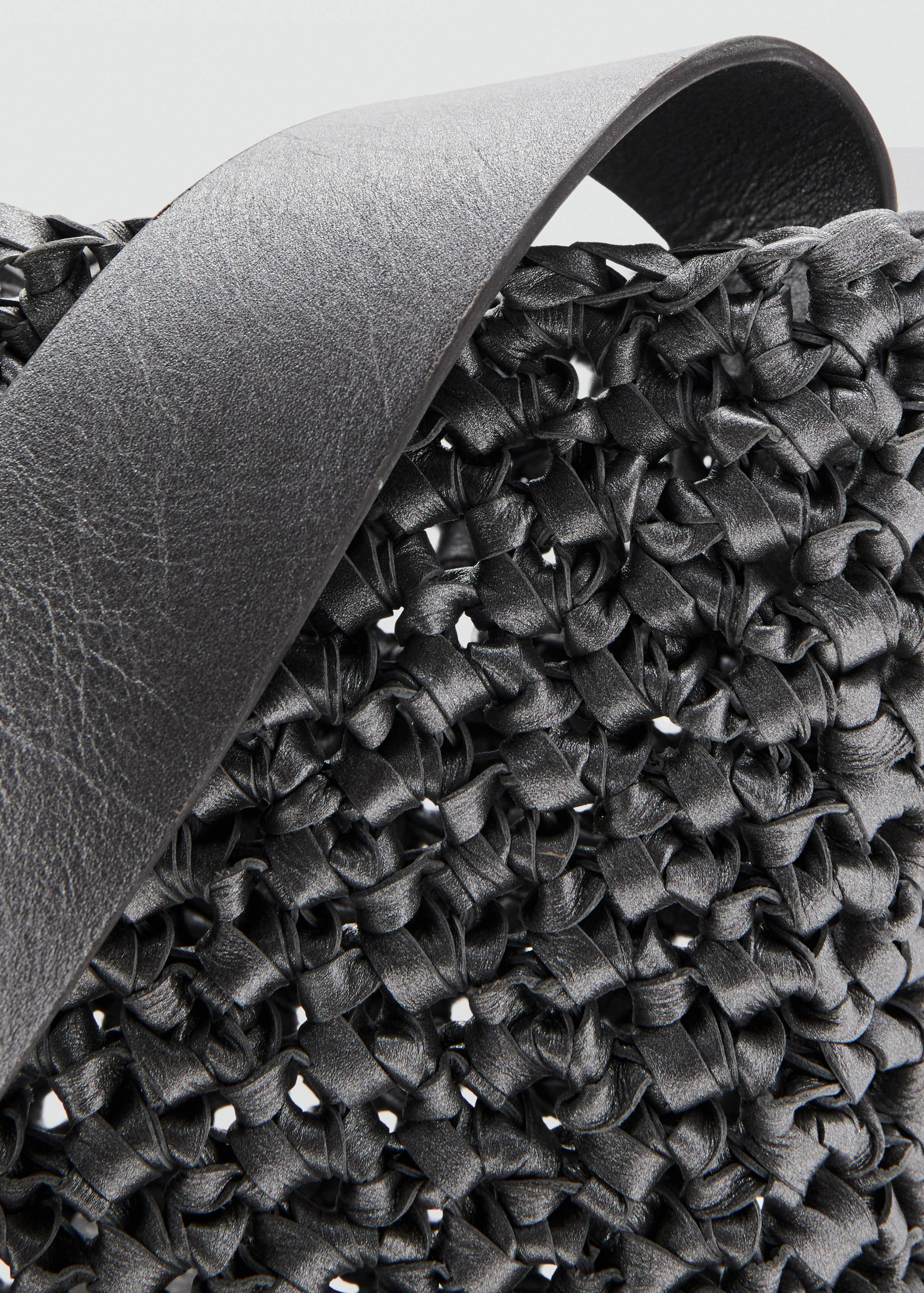 Braided leather shopper bag - Detail van het artikel 2