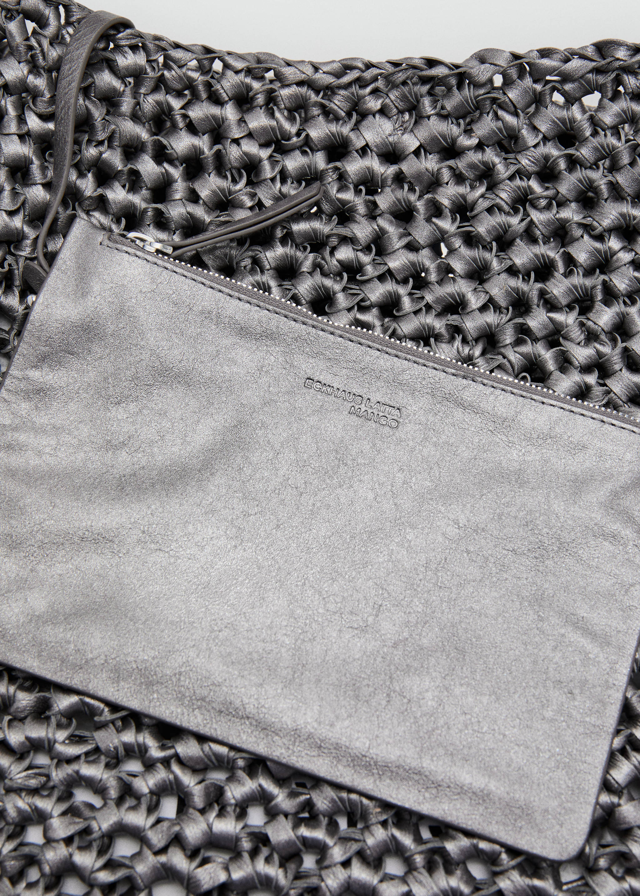 Braided leather shopper bag - Detail van het artikel 3
