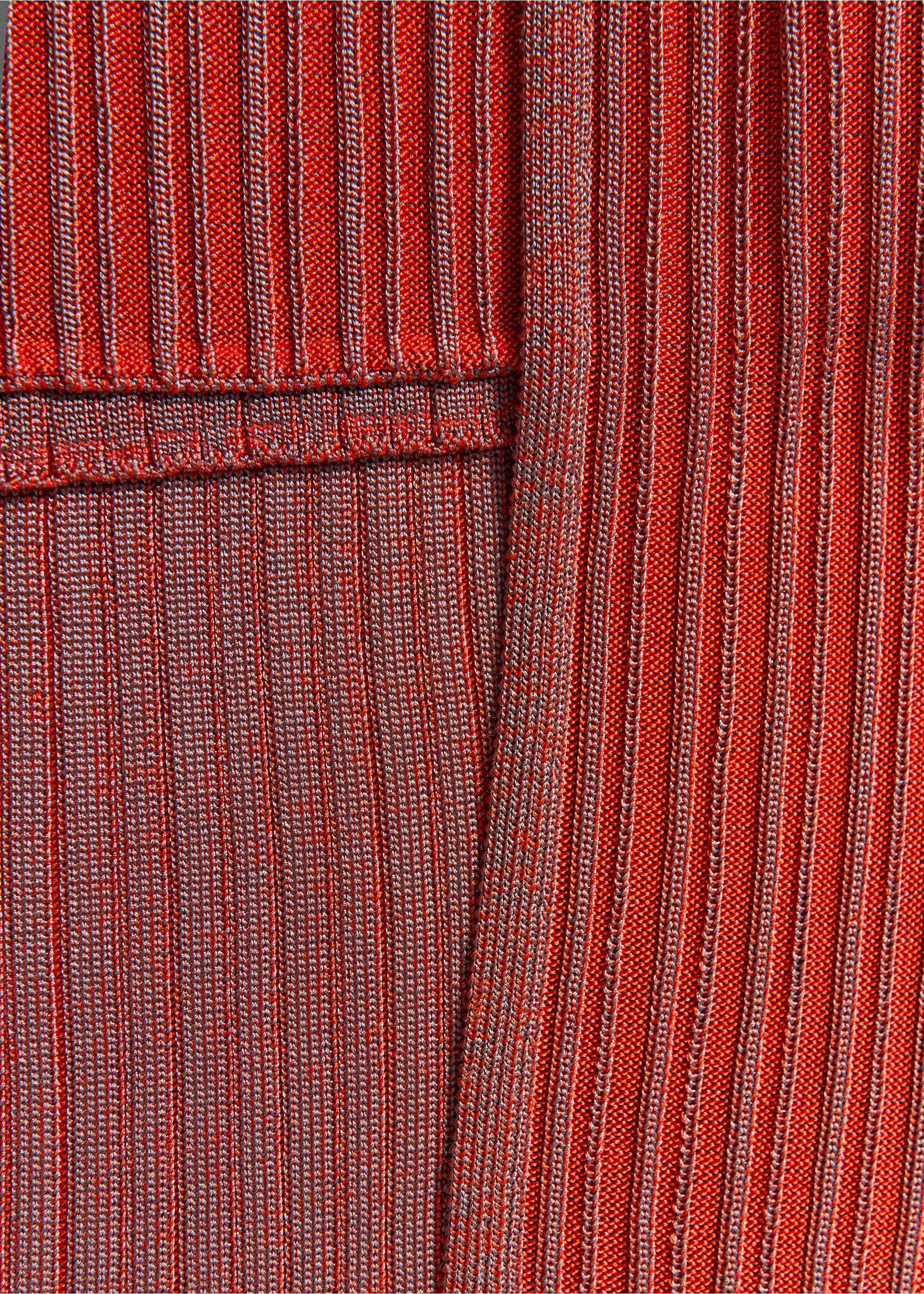 Falda superposición canalé - Reverso del artículo, Rojo. Ref: 37071446-01.