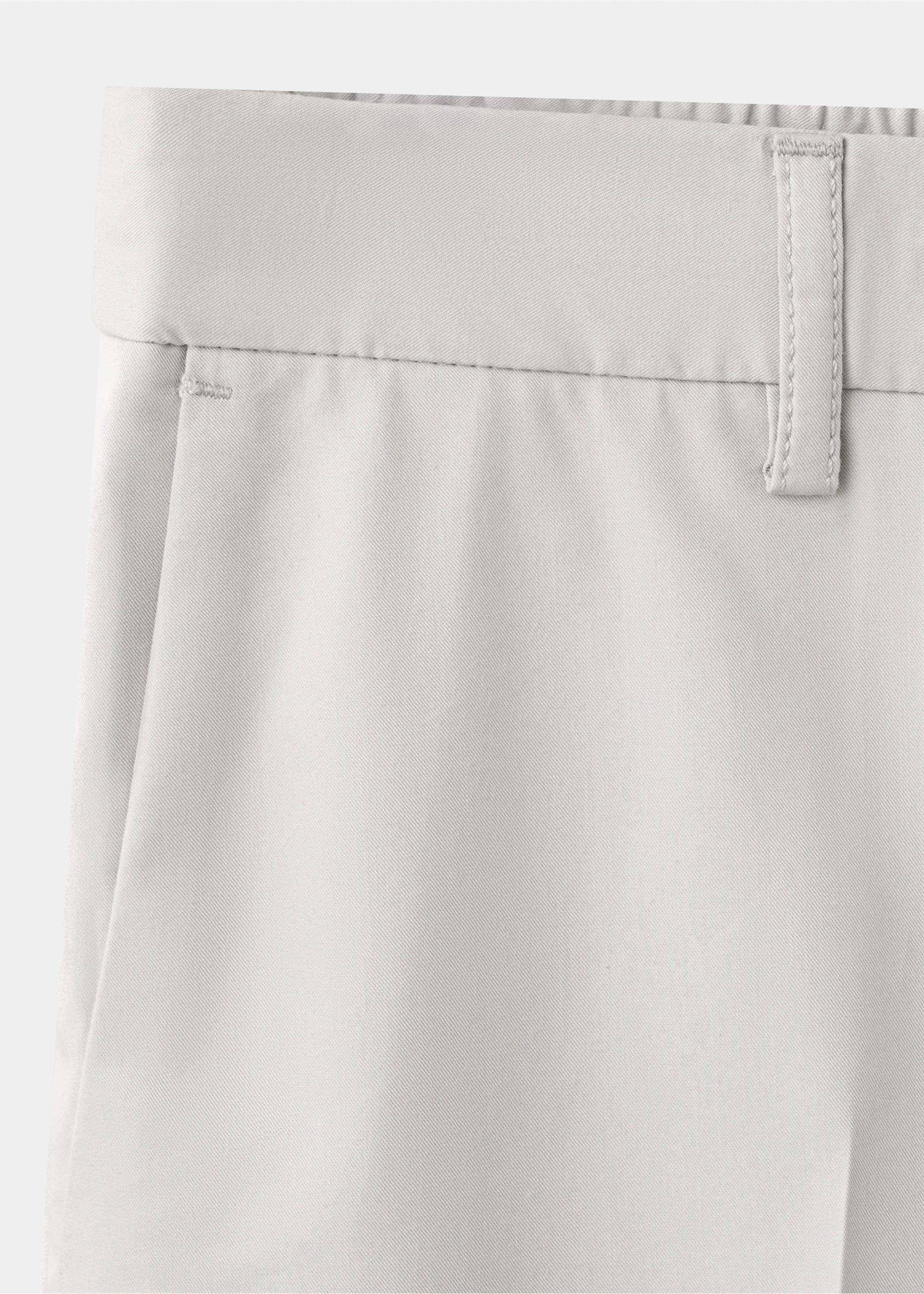 Slim fit broek van katoen-lyocell mix - Detail van het artikel 0, IJsgrijs. Ref: 37071448-00.