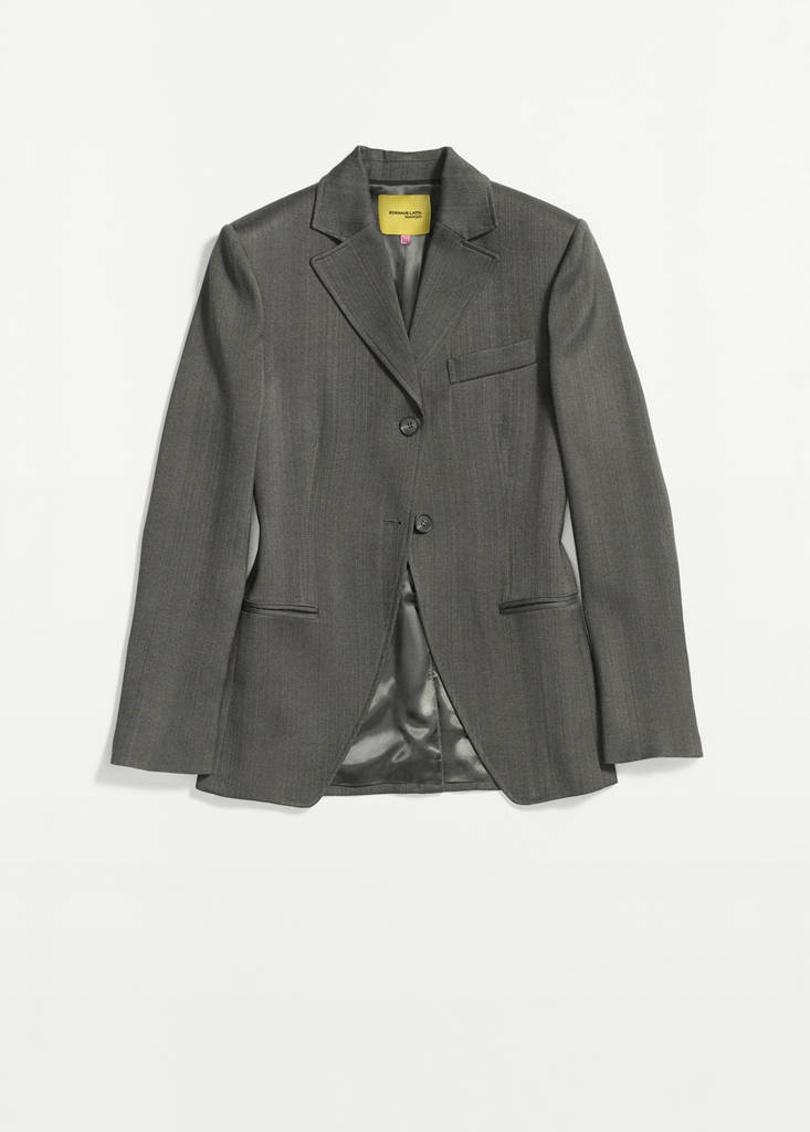 Fitted waist jacket — Black