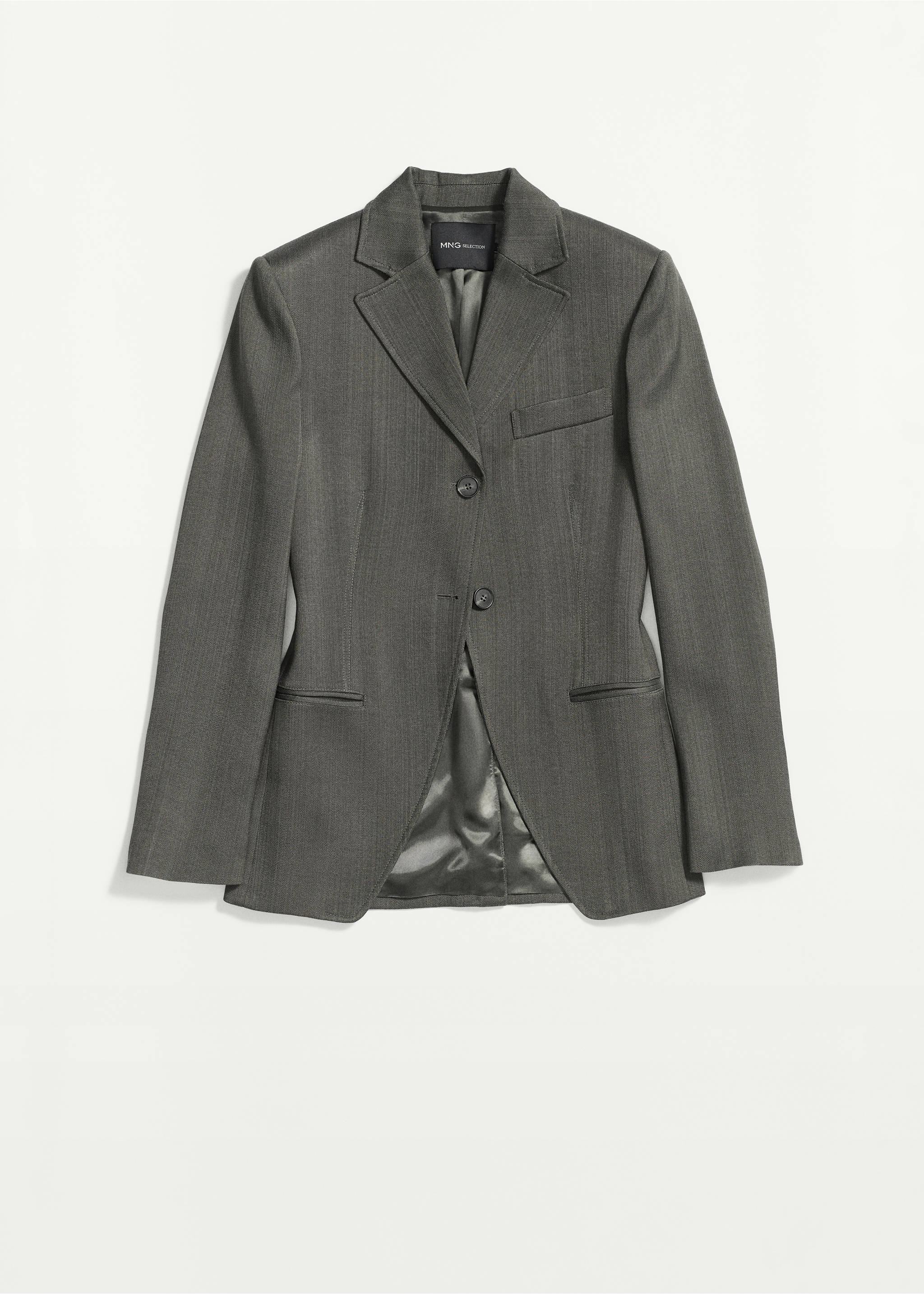 Veste costume cintrée - Article sans modèle, Noir. Ref: 37071451-00.