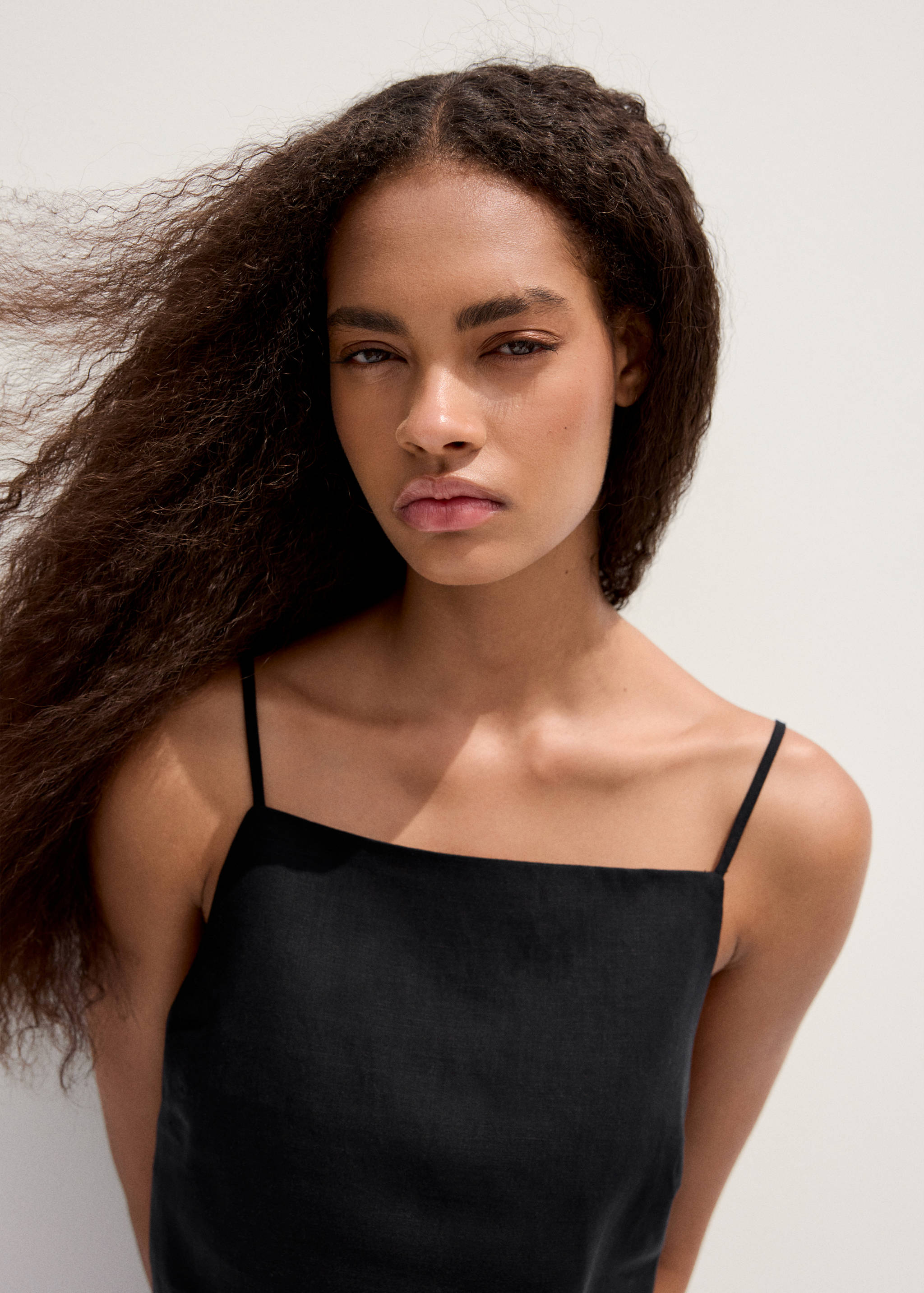 Linen crop top - Details of the article 1