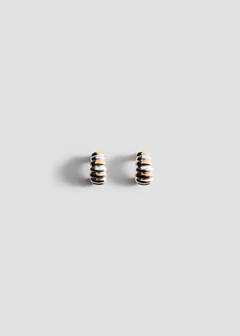 Two-tone earrings — Gold 1