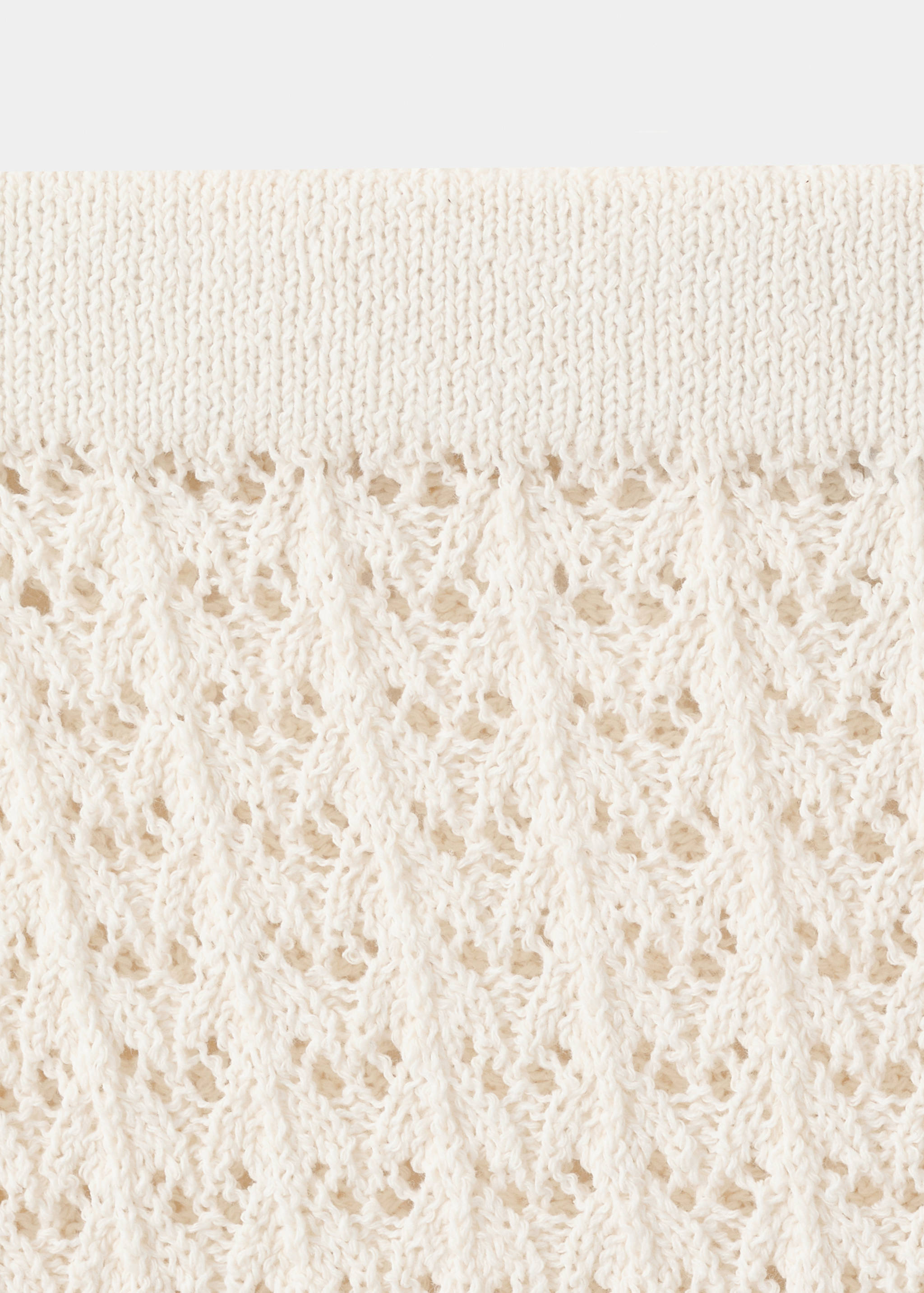 Short openwork knitted skirt - Details of the article 8
