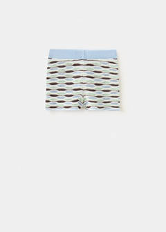Wavy stripe knit shorts — Sky Blue 6
