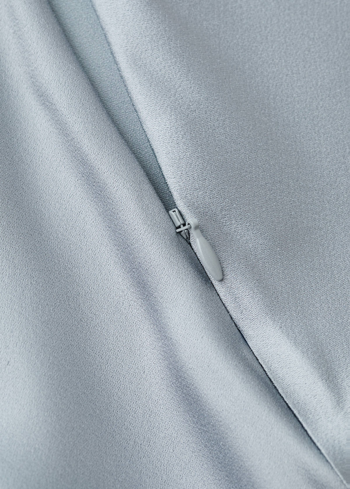 Satin maxi-skirt — Silver