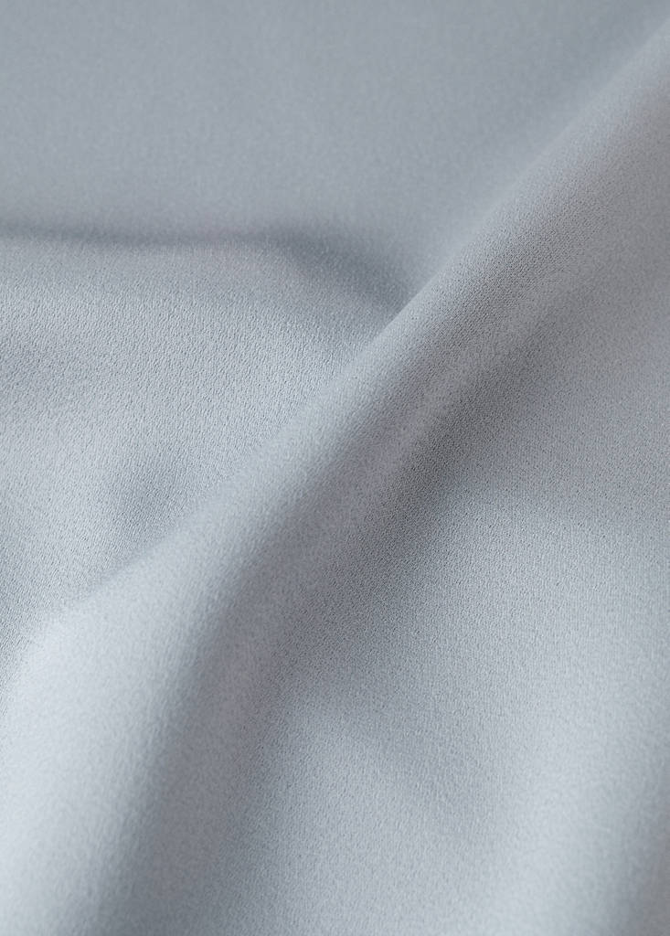 Satin maxi-skirt — Silver