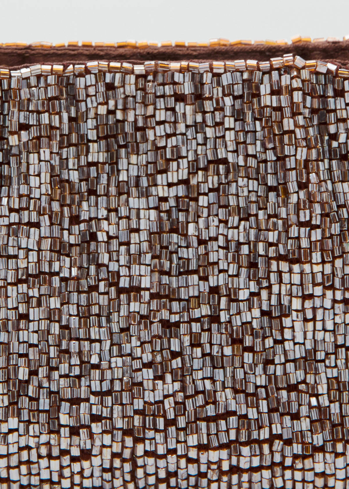 Crystal clutch bag — Brown