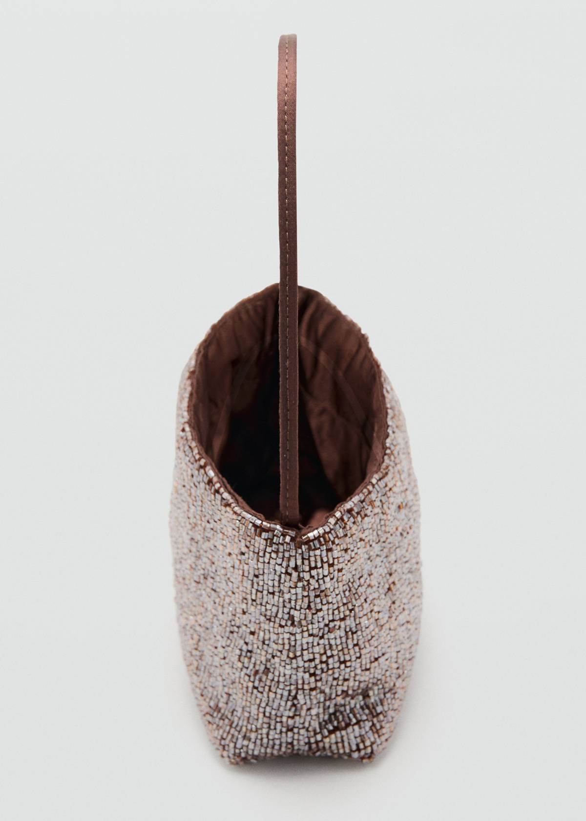 Crystal clutch bag — Brown