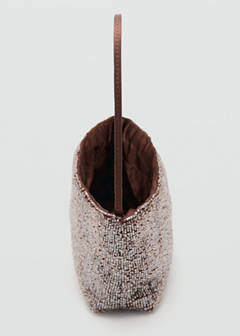 Crystal clutch bag — Brown 4