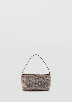 Crystal clutch bag — Brown 6