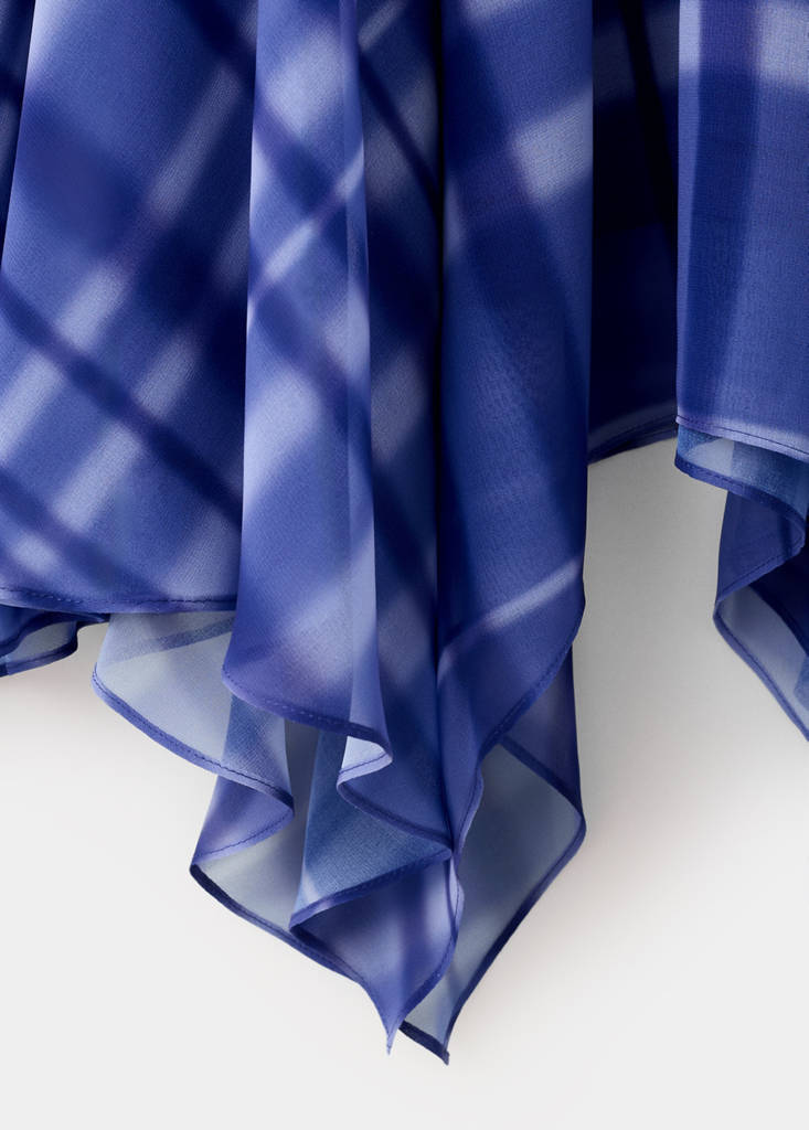 Long flared skirt — Blue