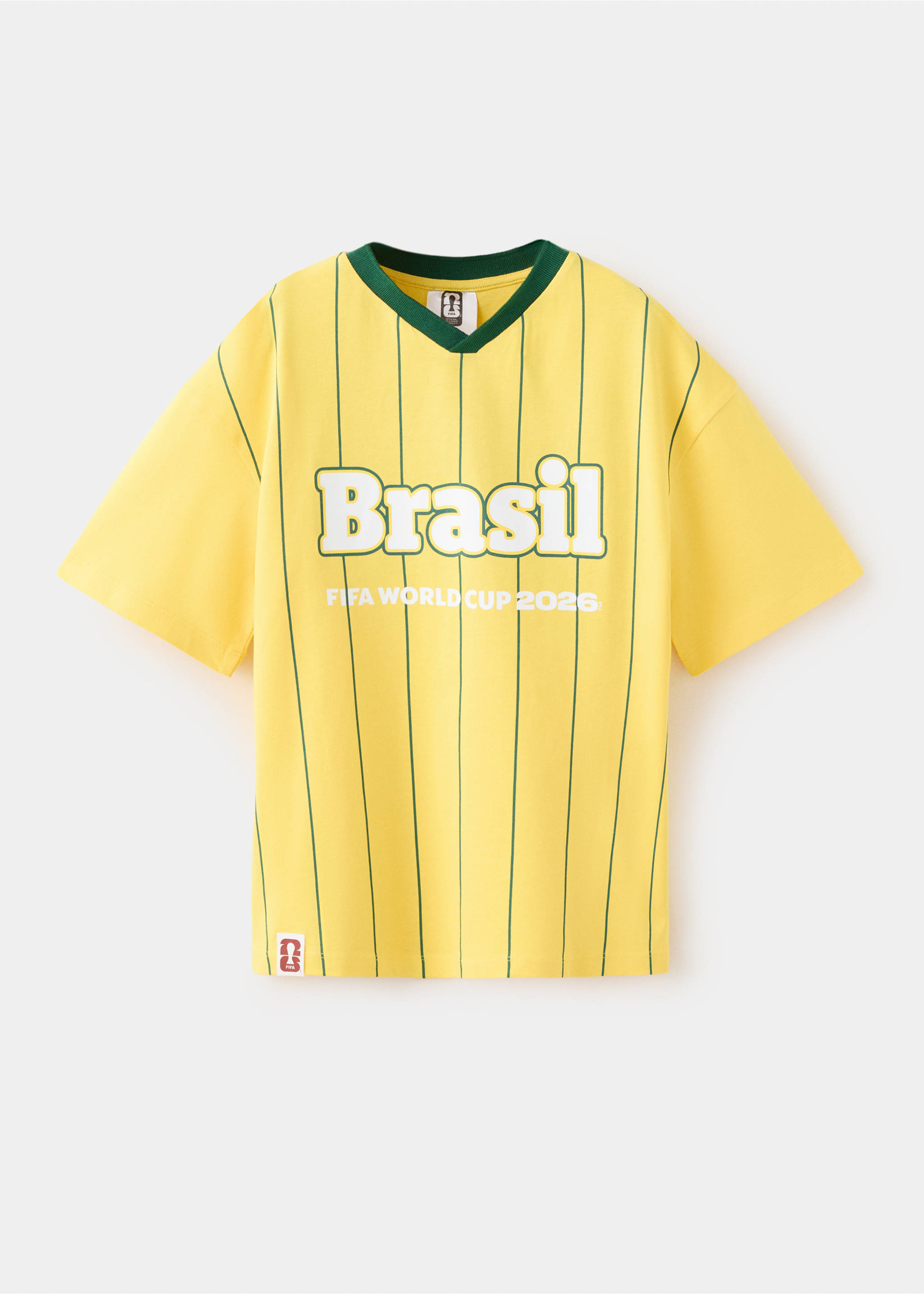 Brazil Football T-shirt - Article without model, Yellow. Ref: 37071467-00.