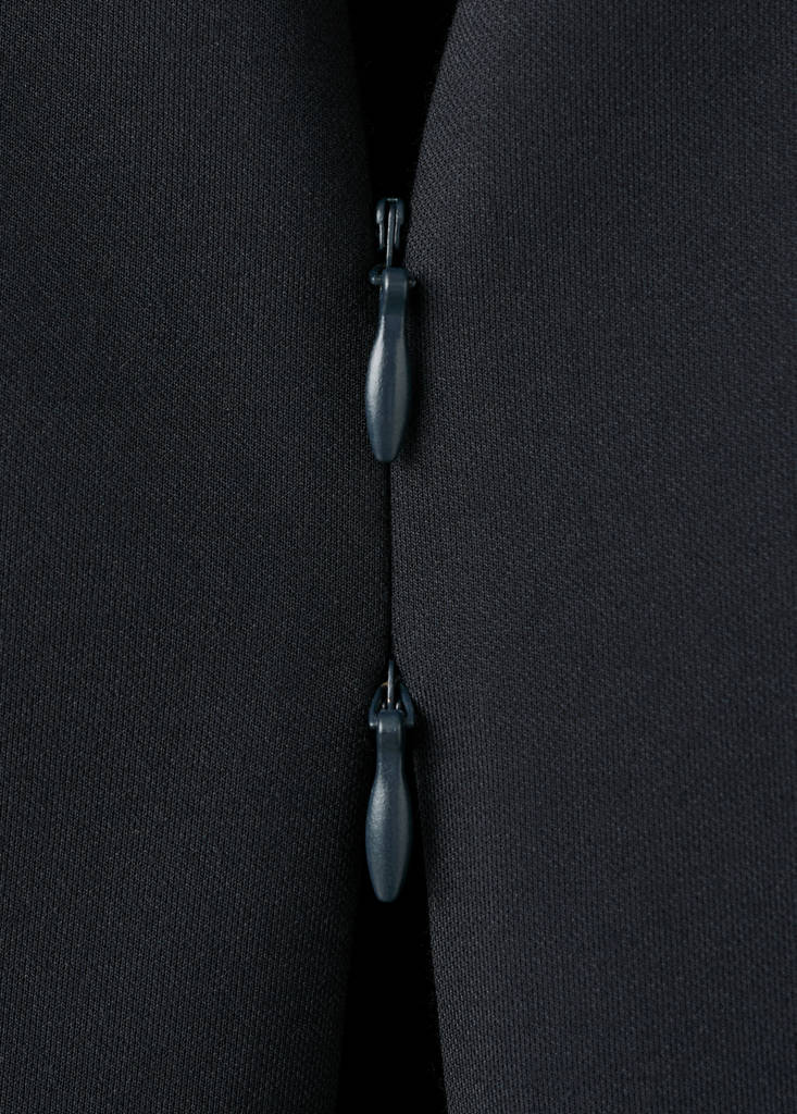 Zipper fitted waistcoat — Navy
