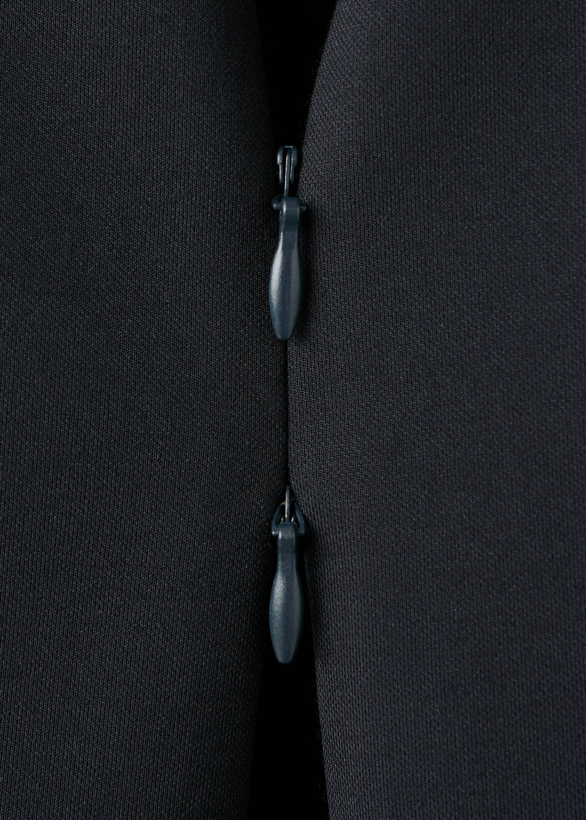 Zipper fitted waistcoat — Navy