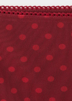 Polka dot tulle skirt — Red 6