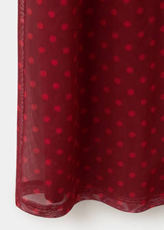 Polka dot tulle skirt — Red 7