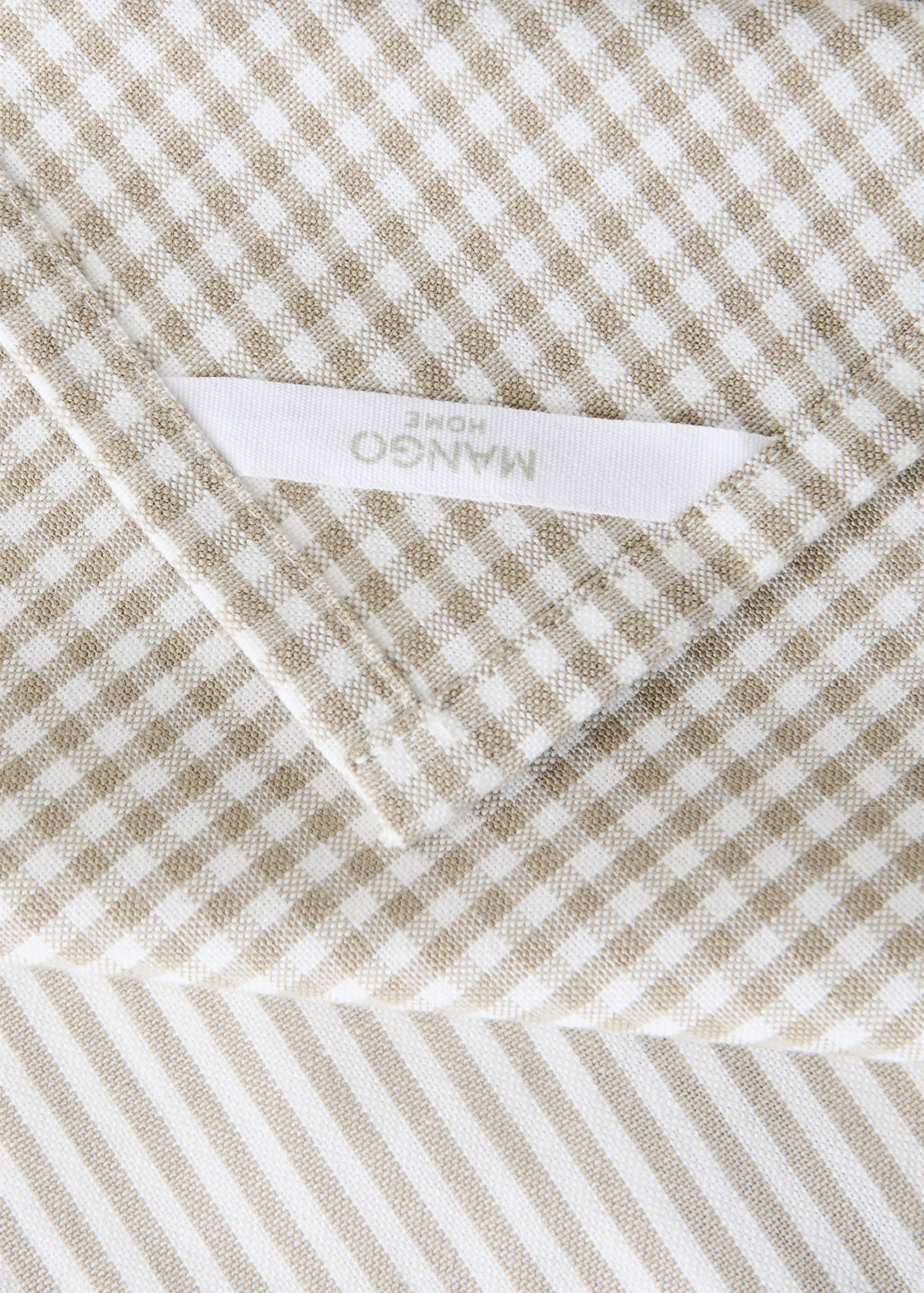 Check and stripe-print kitchen towels - Details of the article 9