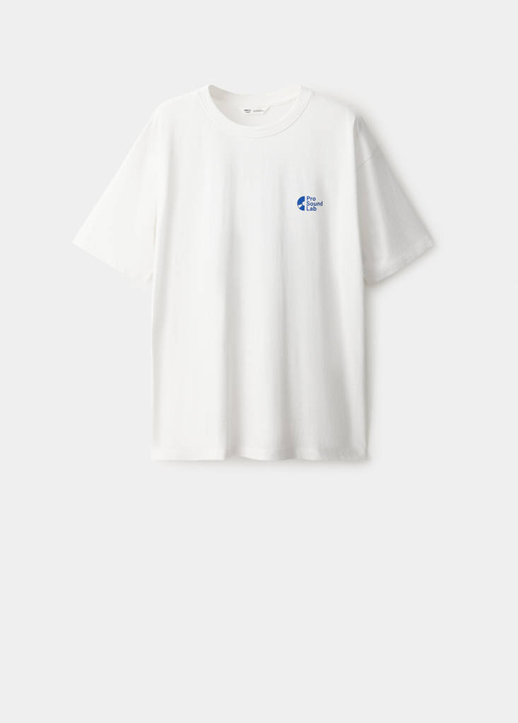 Printed cotton-blend t-shirt — Off White