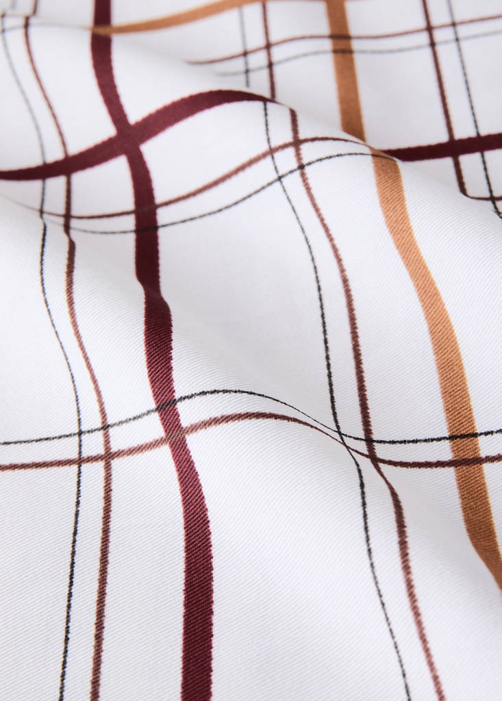 Cotton check-print tablecloth for 6 to 8 diners - thumbnail 3