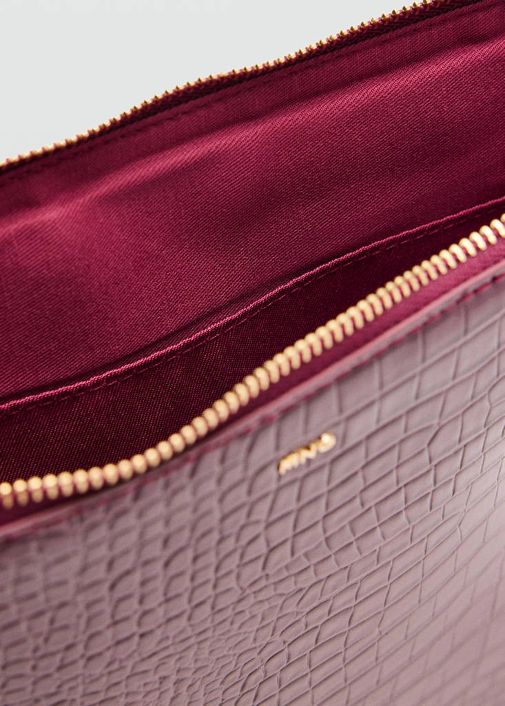 Shiny coco laptop sleeve — Burgundy