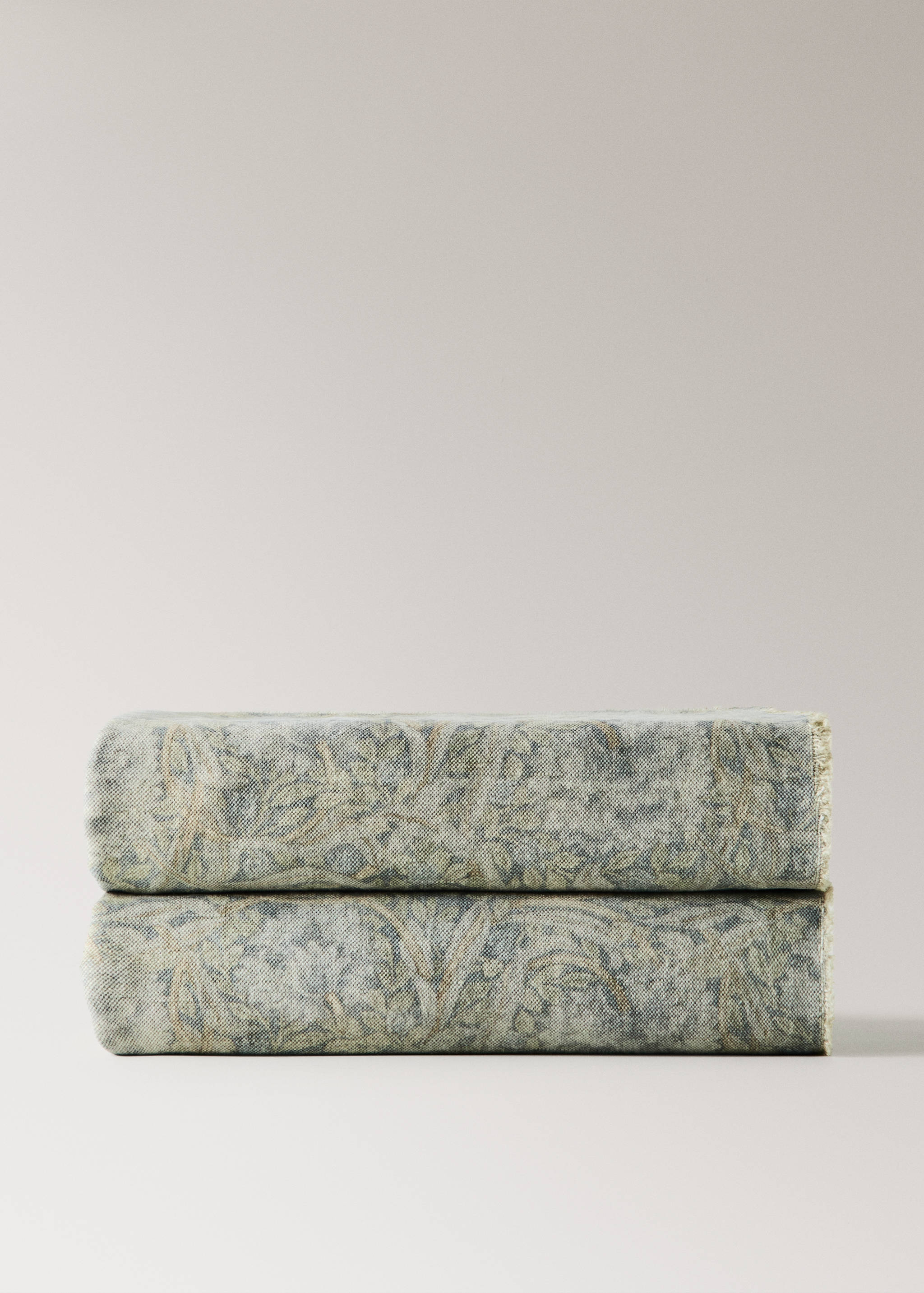 Printed cotton linen blanket - Article without model