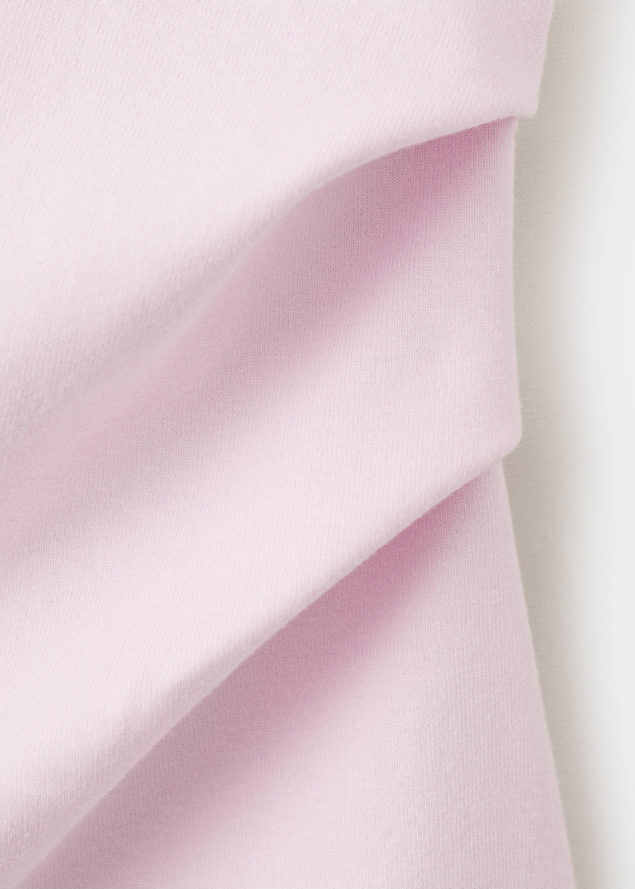 T-shirt asymétrique froncé - Détail de l'article 0, Rose. Ref: 37071483-00.