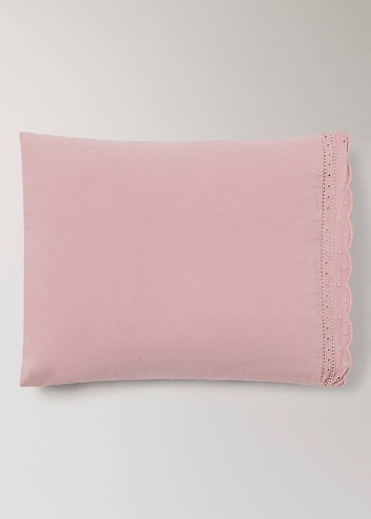 Mini cot bedding set, 100% cotton, lace trim finish — Light/Pastel Purple