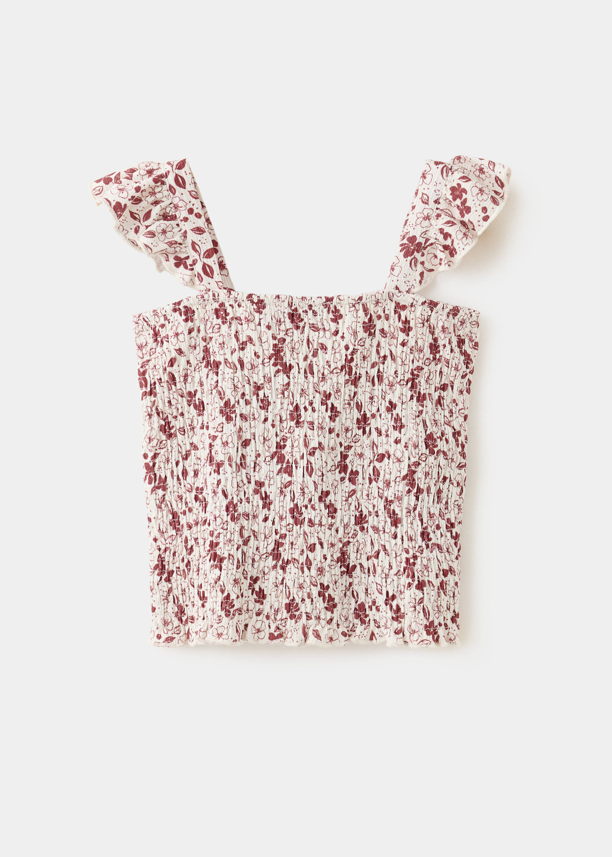 Top estampat floral - Revers de l'article
