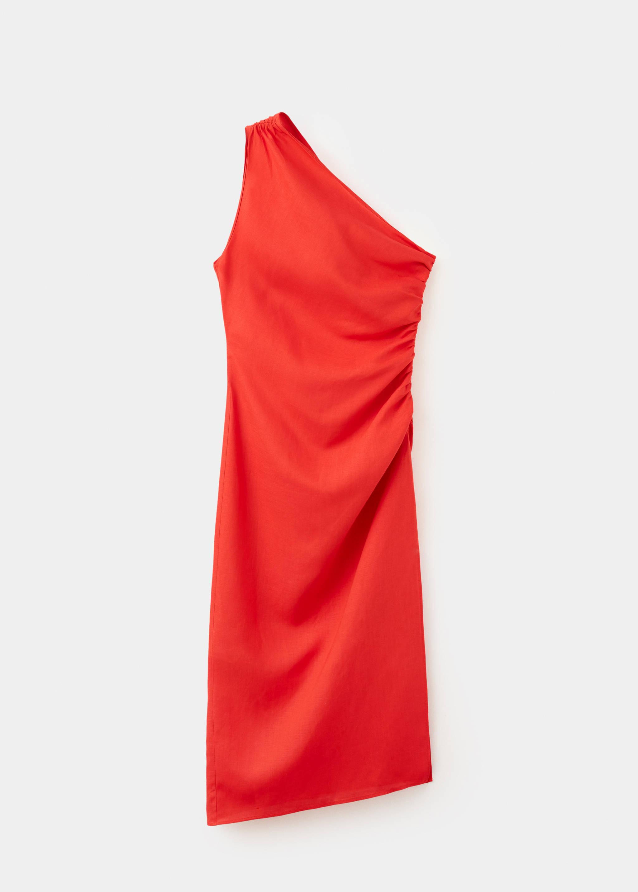 Robe asymétrique froncée - Article sans modèle