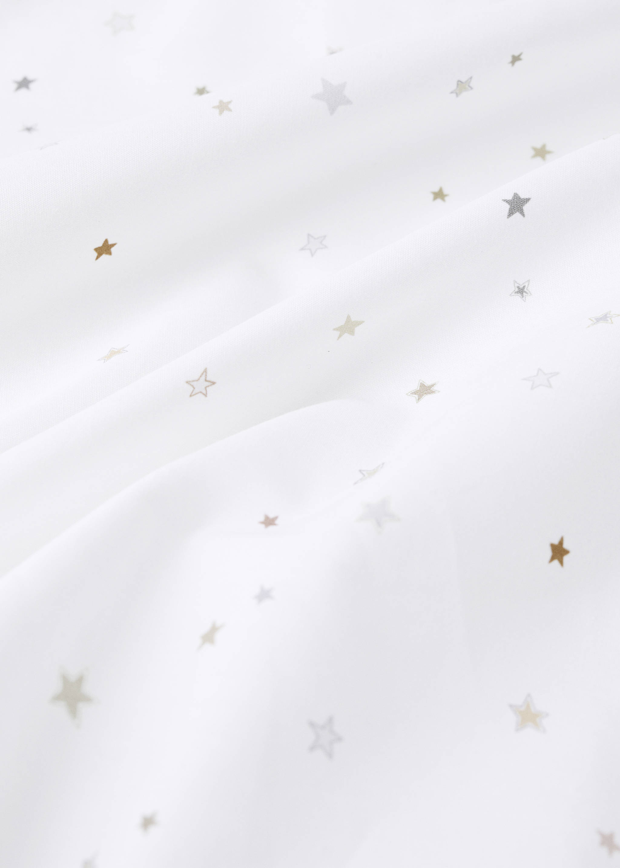 Sábana bajera infantil 100% algodón percal estrellitas cama 90 cm - Detalle del artículo 2