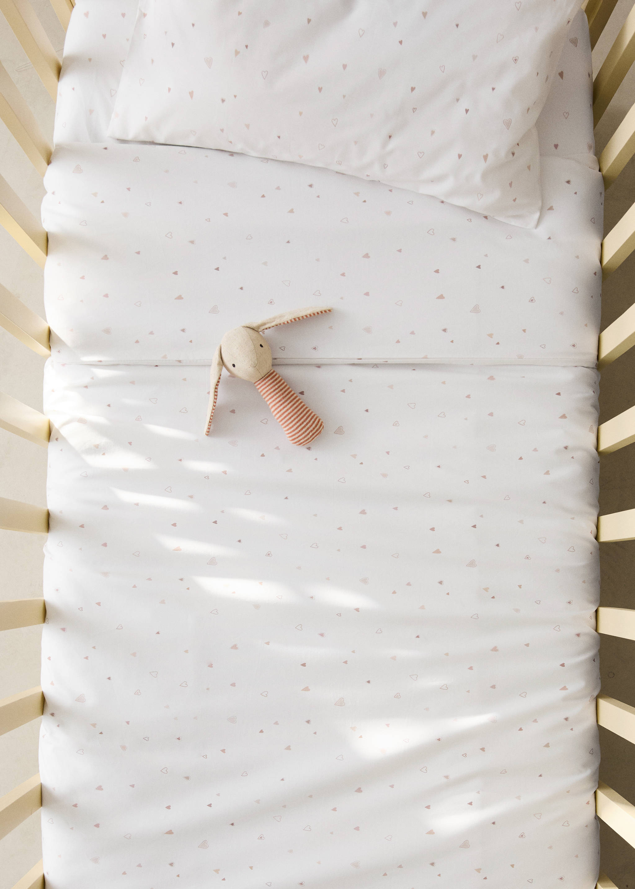 100% cotton duvet cover for cot, 100 x 120 cm - General plane
