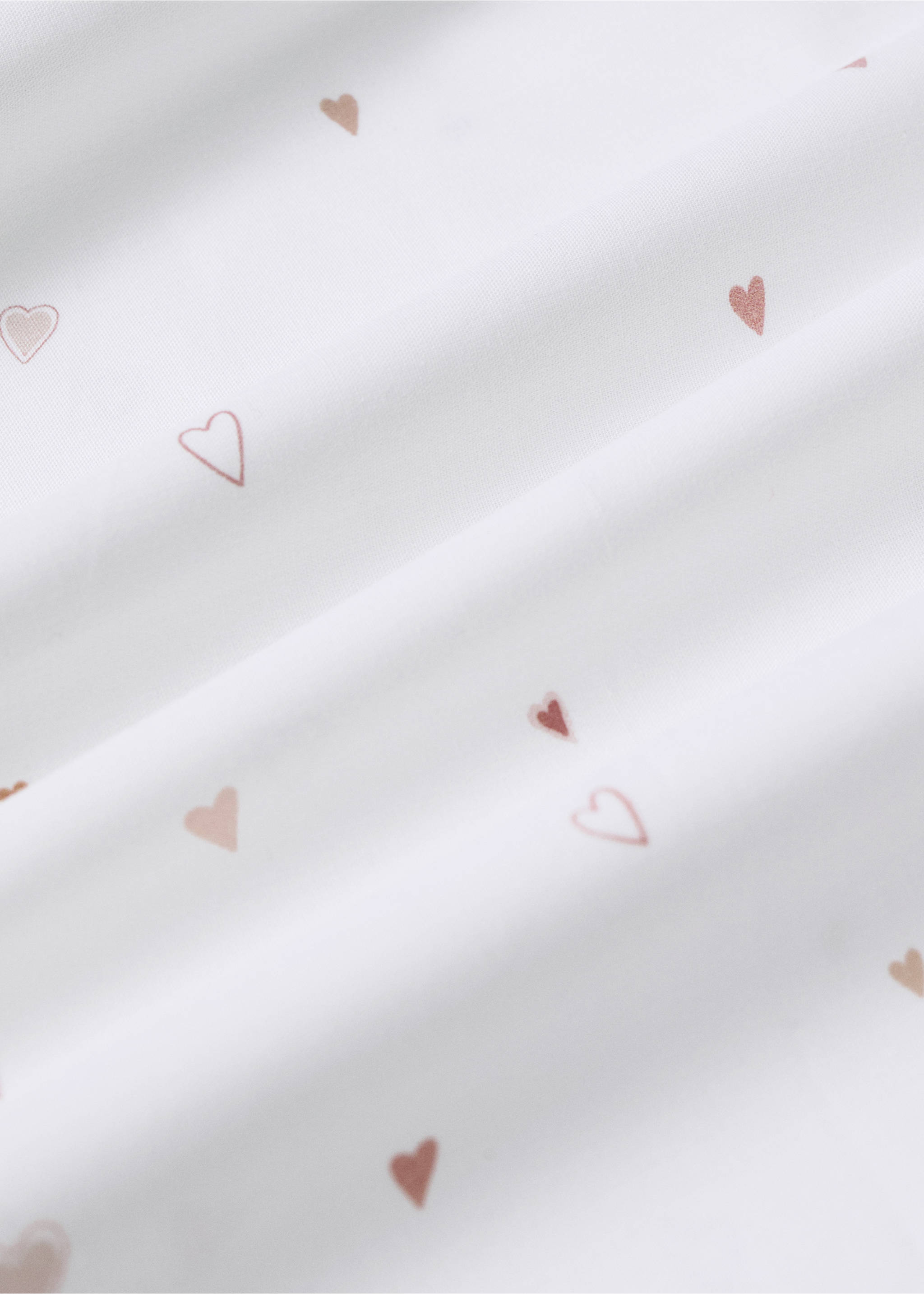 100% cotton duvet cover for cot, 100 x 120 cm - Details of the article 1, Nude. Ref: 37071499-00.