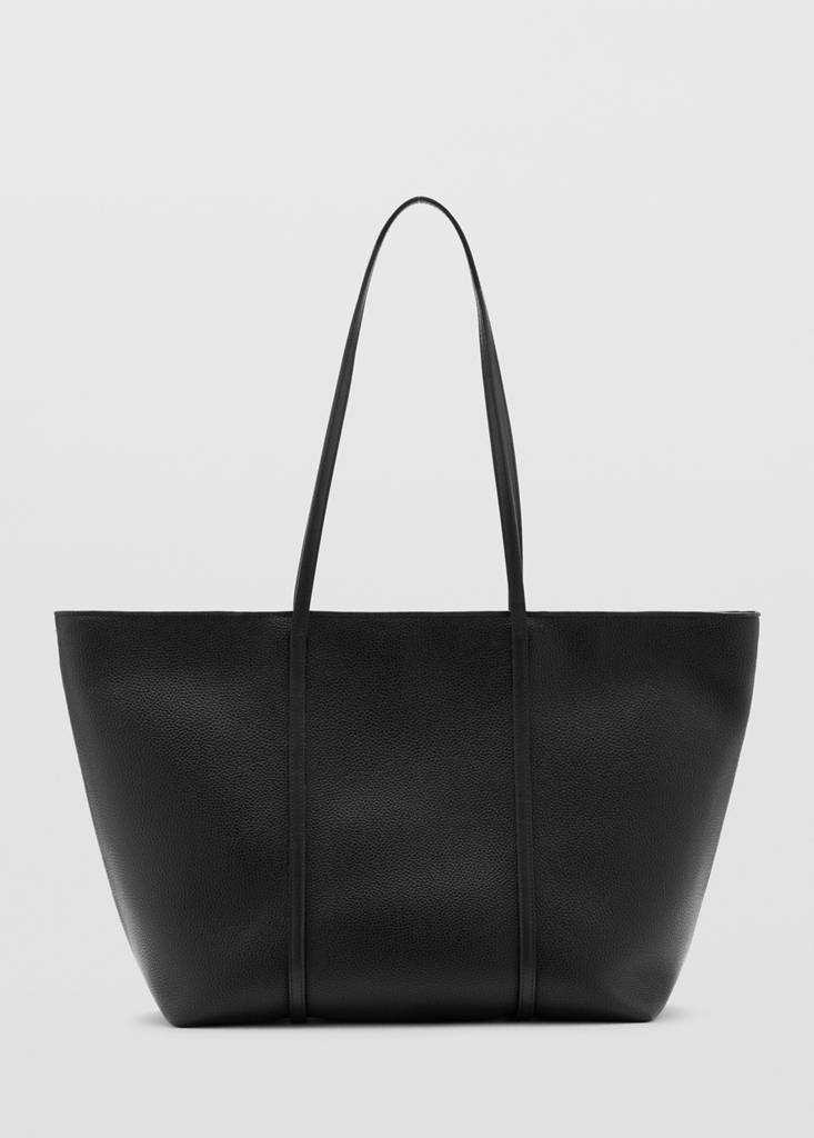 Shopper bag with double handle — Black