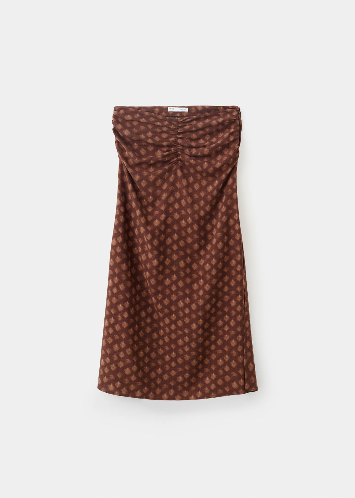 Printed chiffon skirt — Russet