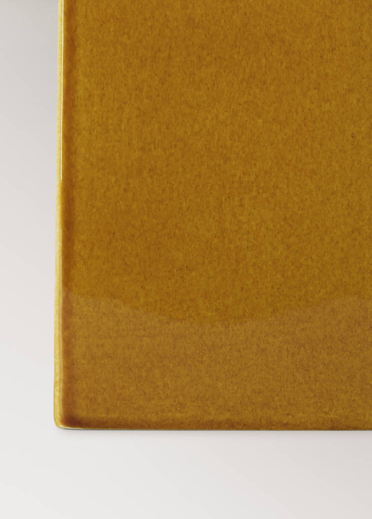 Small 100% ceramic vase — Ochre