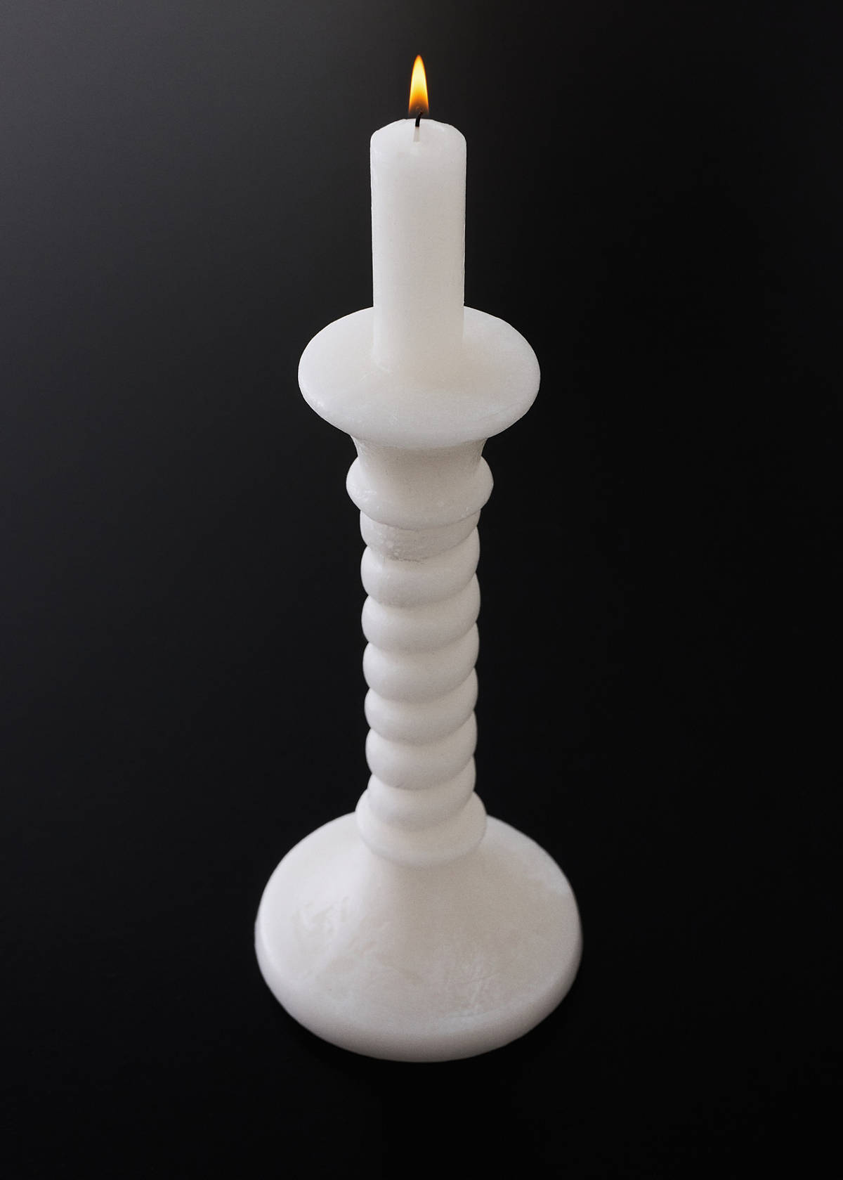 Decorative candelabra candle — Ecru