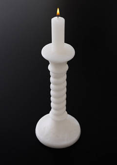 Decorative candelabra candle — Ecru 1