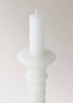 Decorative candelabra candle — Ecru 2
