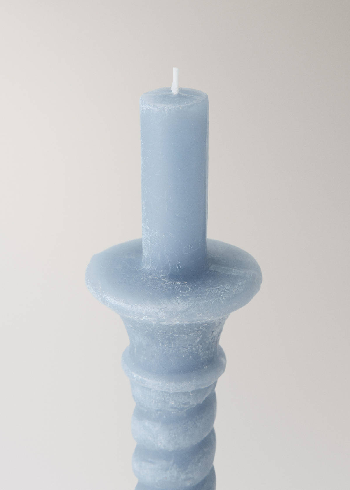 Decorative candelabra candle — Light Heather Grey