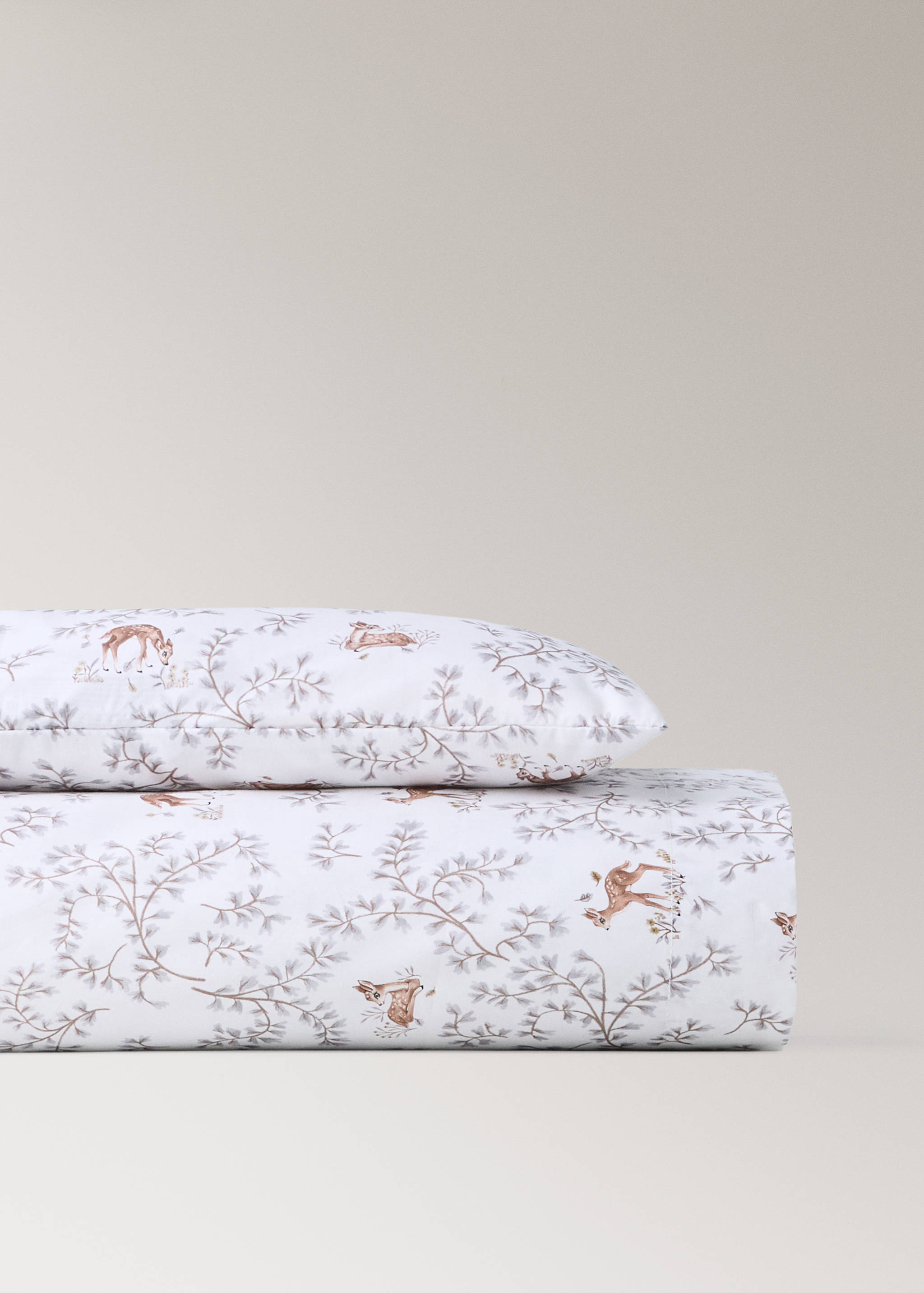 Printed 100% cotton cot bedding set - Article without model