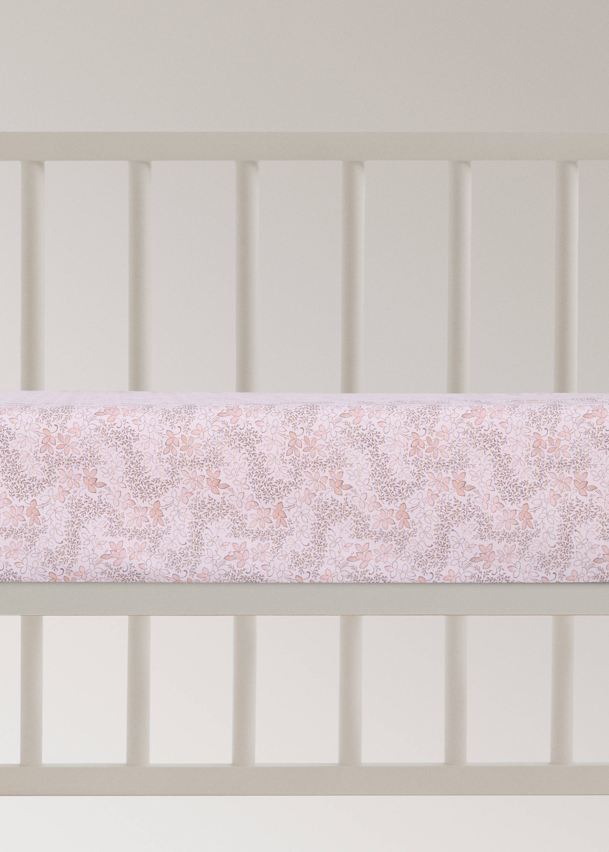 Sábana bajera cuna 100% algodón floral - Artículo sin modelo
