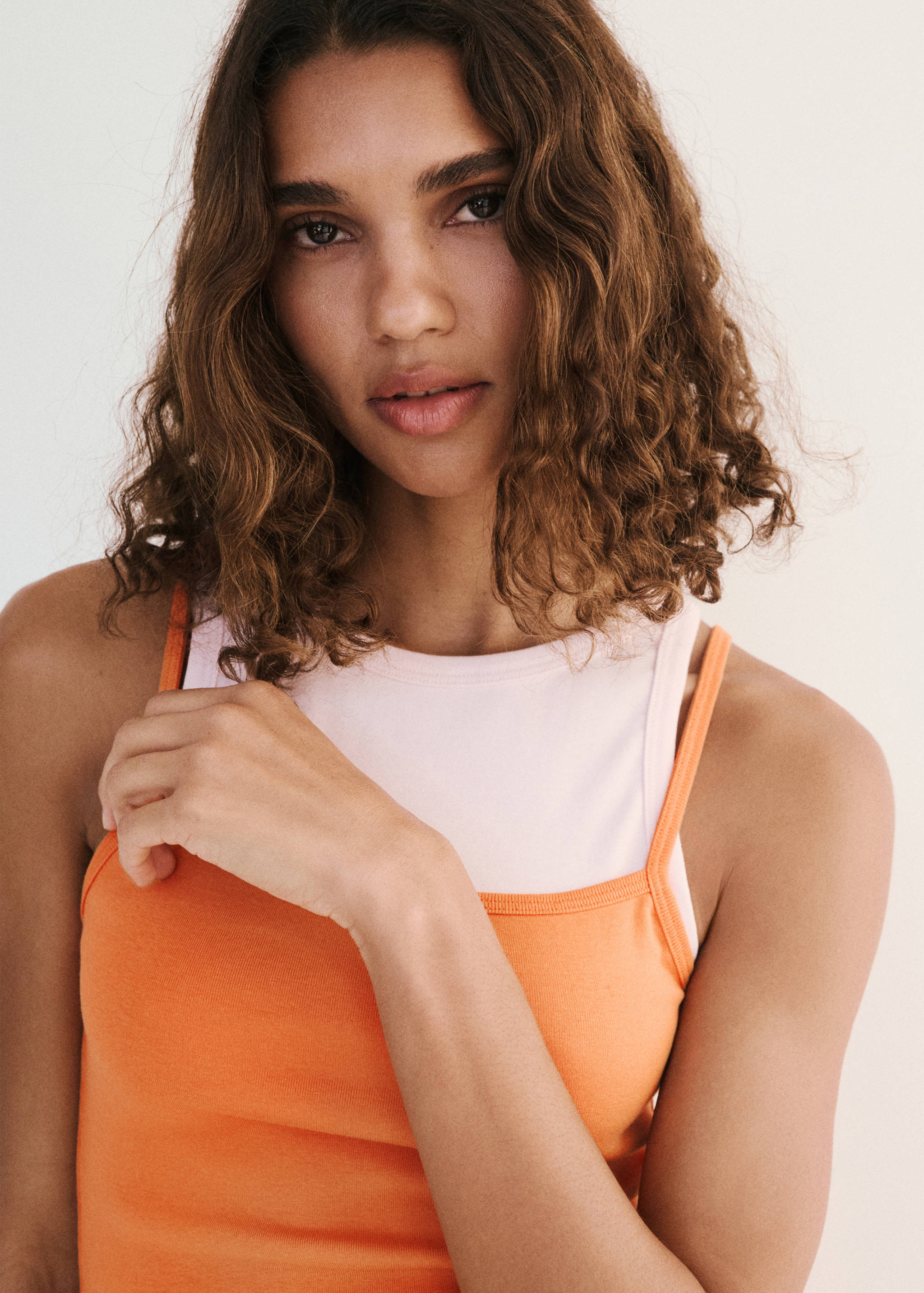 Combination top with thin straps - Details of the article 3