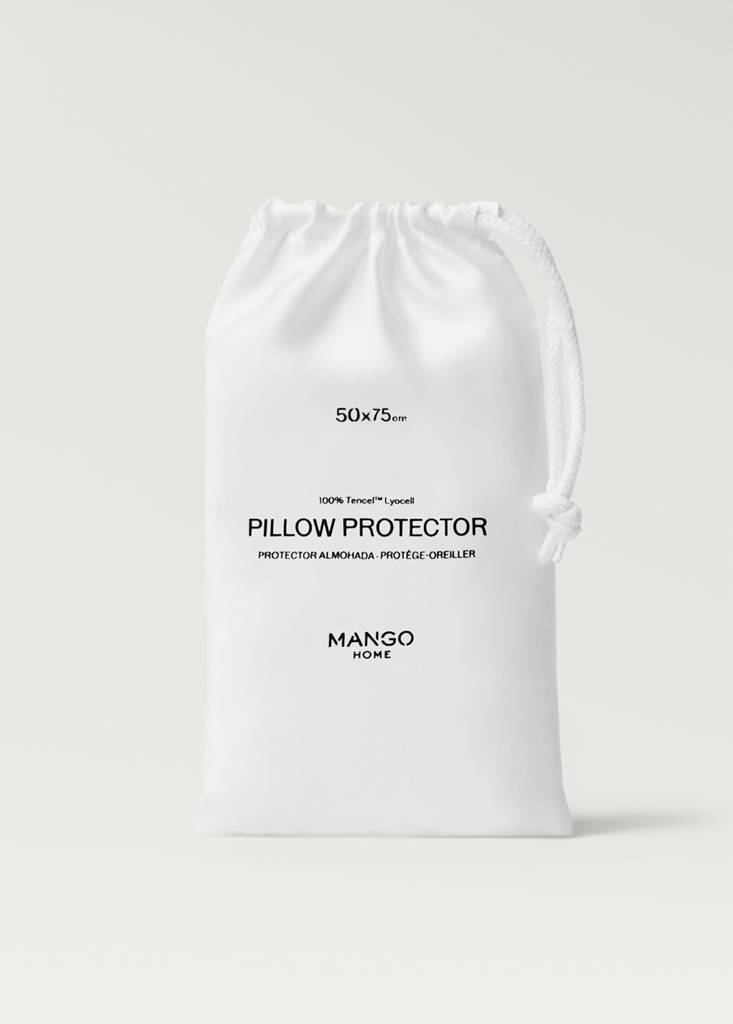 Tencel pillow protector 50x75 cm — White